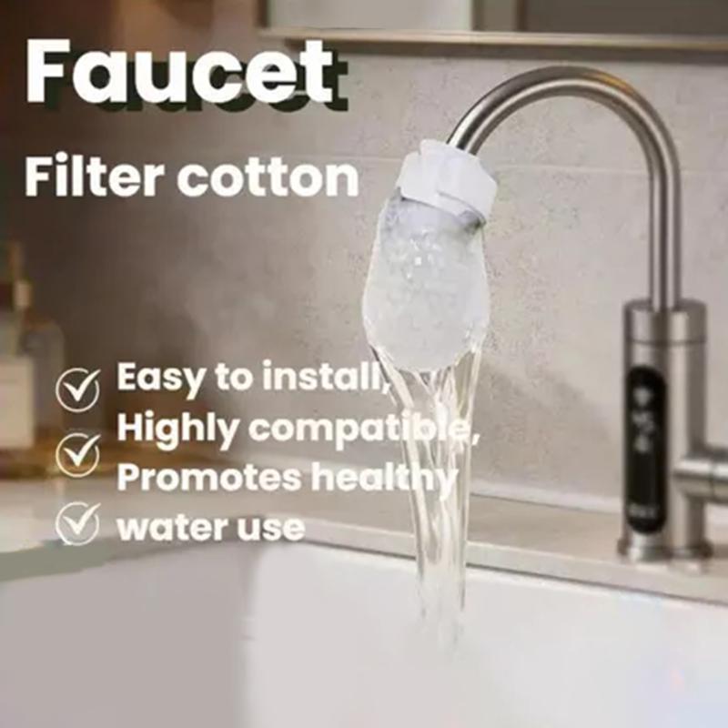 Silicone Tap Washer - 10PCS、20PCS、50PCS Faucet Filter Cotton Prevents Splashing