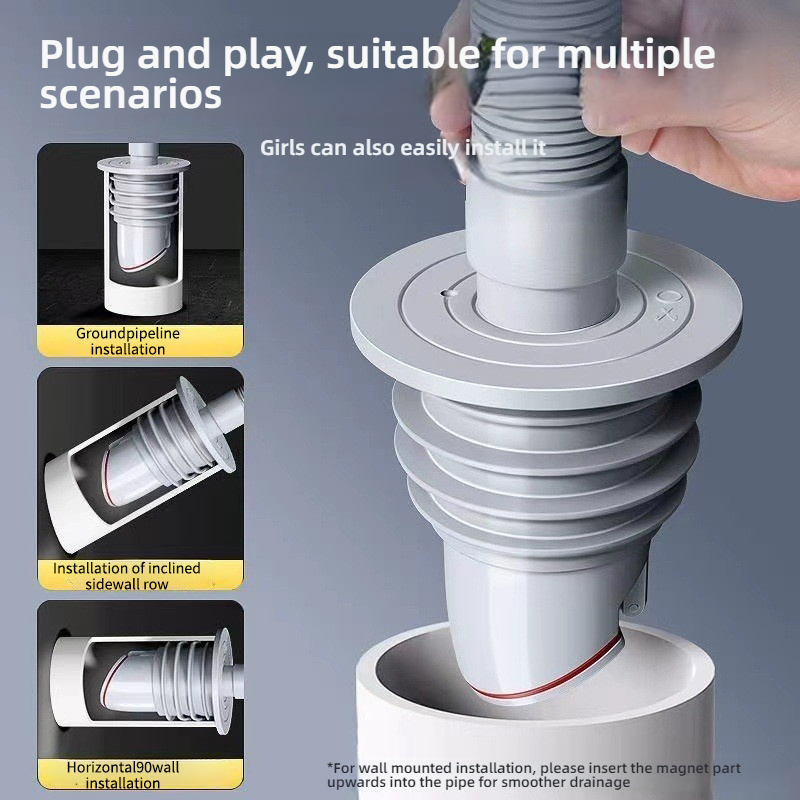 Silicone Bathroom Sewer Seal R - Drain Pipe Clip review and price