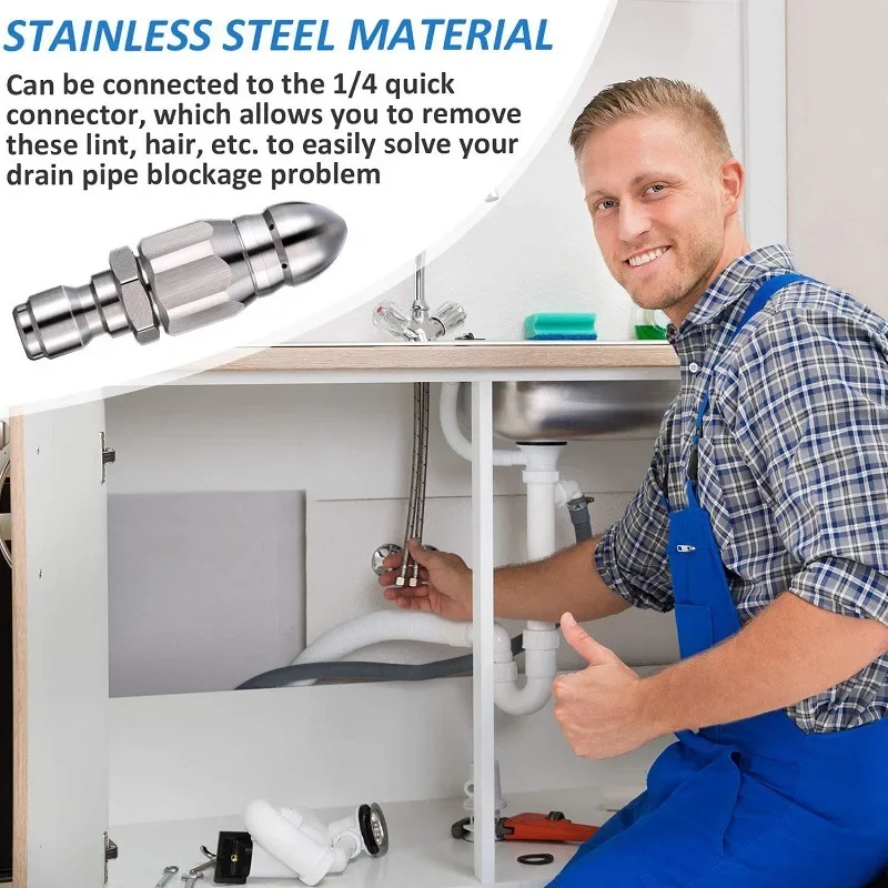 Water Jet High Pressure Spraye - Drain Pipe Clip review and price