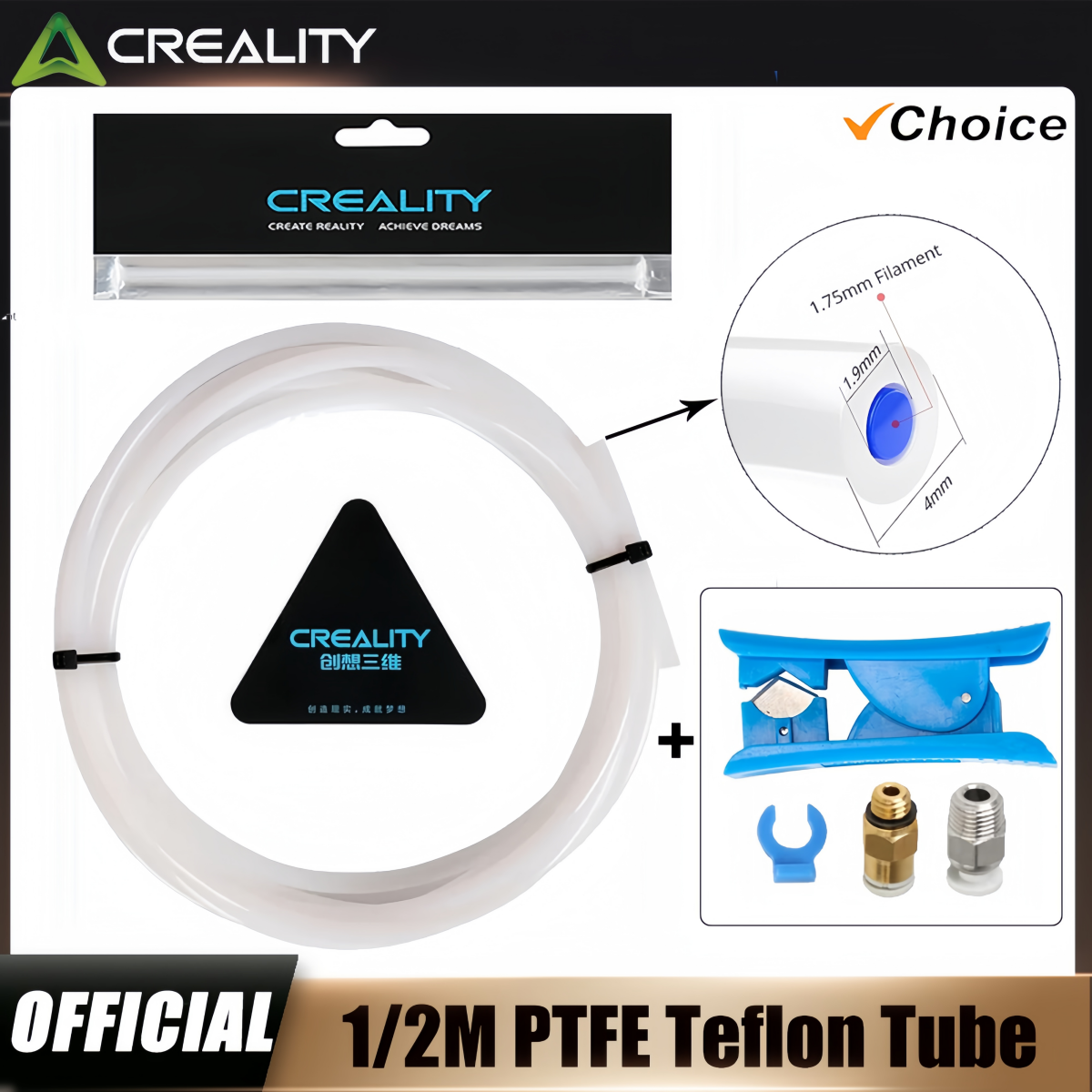 Creality 3D Printer PTFE Tube， - Ptfe Tape Thread review and price