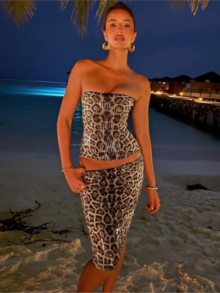 Woman 2 Piece Set Outfit Sexy  - Pipe Bending Spring review and price